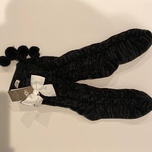 Ugg Pompon Fleece lined Crew Sock